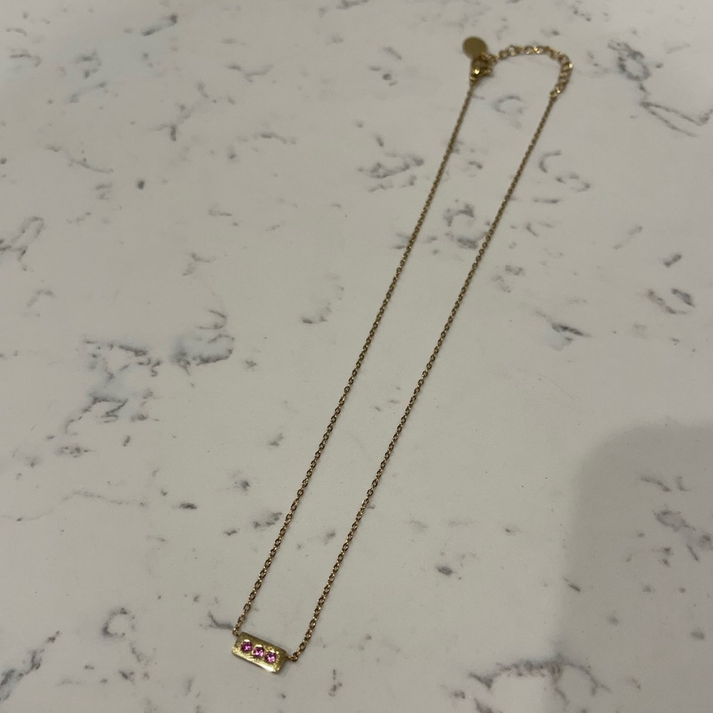 Emma & Chloe Gold Bar Necklace